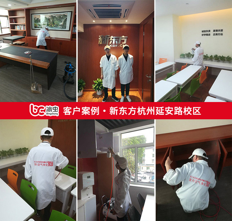 冰蟲除甲醛案例-杭州新東方培訓學校延安路校區